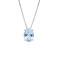 Collana Babila Milano Donna Colore in Oro bianco Acquamarina 1.15 Ct 103154 - 103154